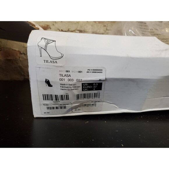 Aldo Womens Sz 6.5 Tilasa Shoe with Heal Stiletto Open Toe Black - Picture 7 of 7